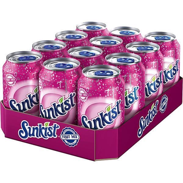 Sunkist Fruit Mix boisson non-alcoolisée 0,33l (Pack de 12)