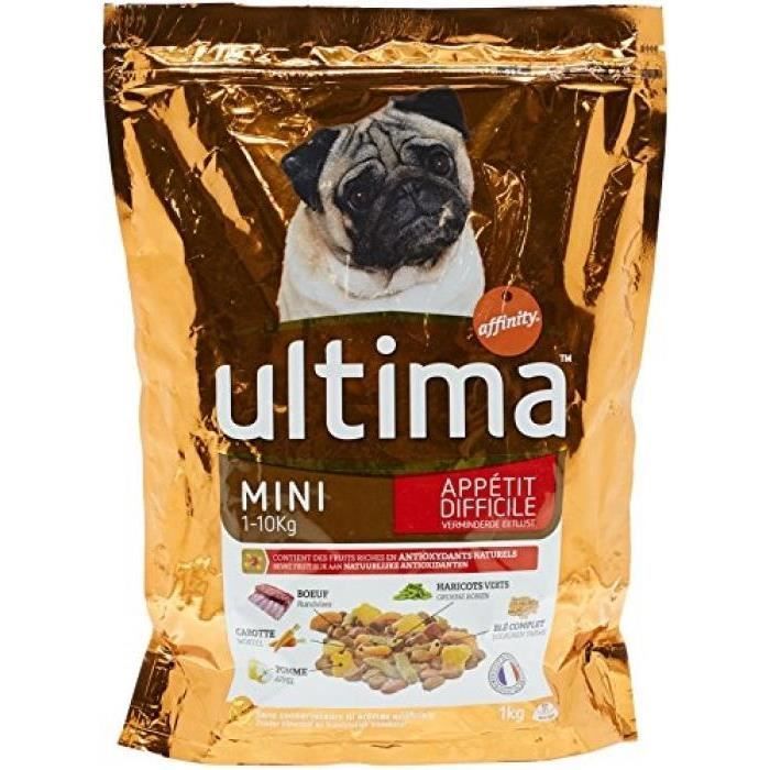 ULTIMA Croquettes bœuf - pour chien - 1KG