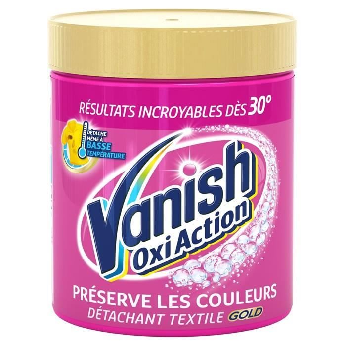 LOT DE 5 - VANISH : Oxi Action - Détachant poudre Gold 940 g