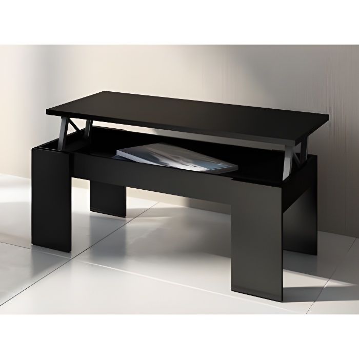 Table basse CARMELA - Plateau relevable - Bois & M