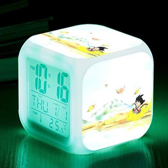 Réveil Cube LED Personnalisé – 7 Couleurs, Cadeau Multi-occasions, Fabriqué UK