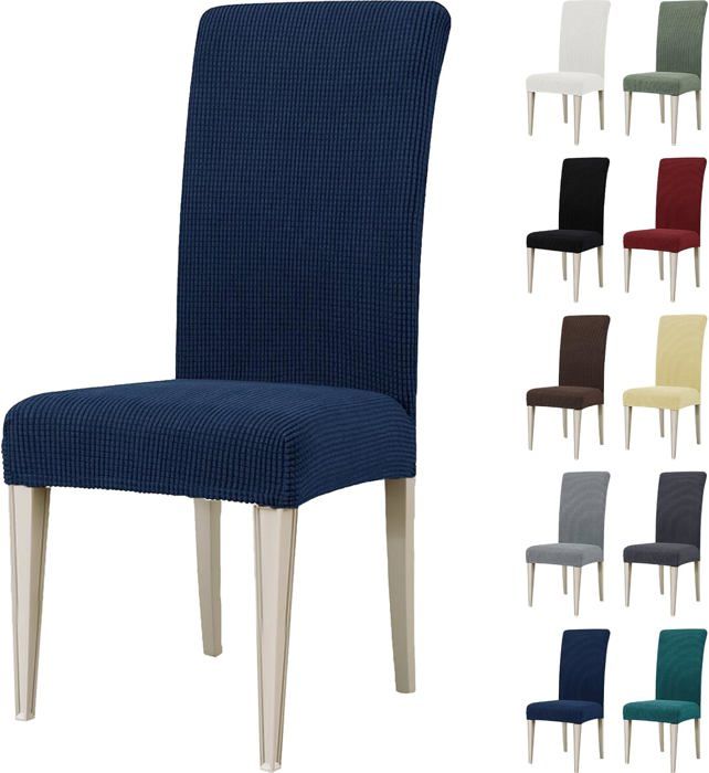 Housse de Chaise Extensible Housse Chaise Salle à Manger Universel Housse pour Chaise Housses de Chaises Lavable(4 Pièces)