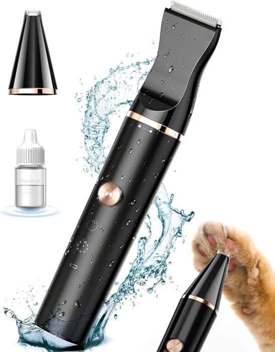 Meilleurs prix pour Tondeuse pour chien Rasoir pour Chiens Chat faible bruit pour tailler les poils de chien autour des pattes, des yeux, des oreilles