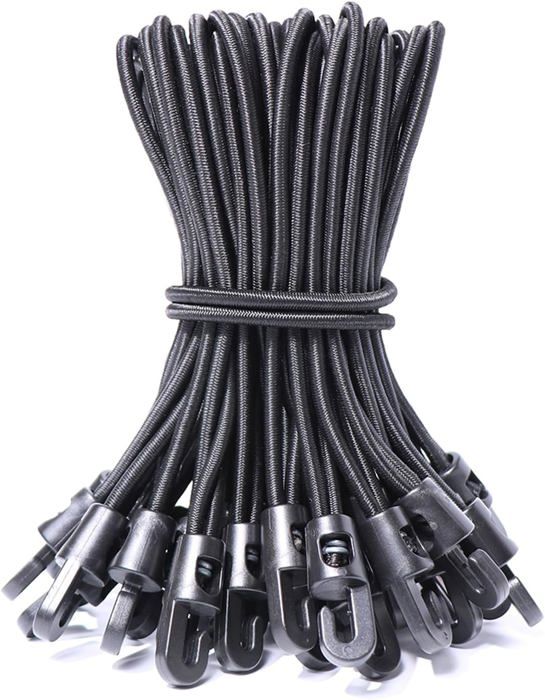 2 Crochets En S En Caoutchouc Avec Double œil - Parfaits Pour Bâches, Cordes, Rangement !