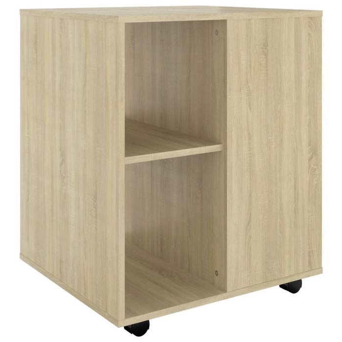 Armoire à roulettes - mango - Chêne Sonoma 60x53x72 cm - Bois dingénierie M1685