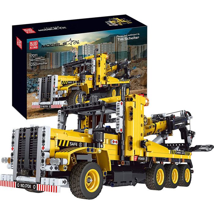 Mould King 17028 Camion de Remorquage Lourd Camion Jouet avec Grue