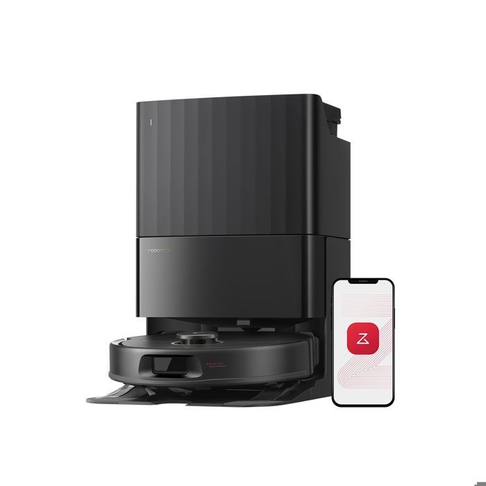 ROBOROCK  Qrevo S5V- Upgrade du S7 Max Ultra -12000 Pa -Aspirateur Robot Laveur avec Station -S&eacute;chage &agrave; lair Chaud-Noir