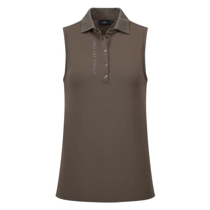 Polo déquitation sans manches femme HV Polo Myrthe - stone Polo déquitation sans manches femme HV Polo Myrthe - stone
