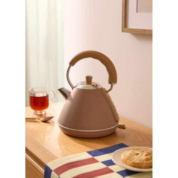 Bouilloire électrique rétro - Create - 17L - Acier inoxydable - Système anti-calcaire
