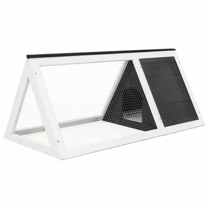 EN SOLDE*Meuble pour lapin/Poule - MOANA -Grand Clapier - Gris Bois@927233