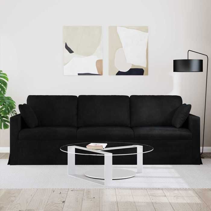 Canapé de repos ergonomique - NGM - pour Adulte/enfant - Noir 228x78x80cm Velours C38062136552580