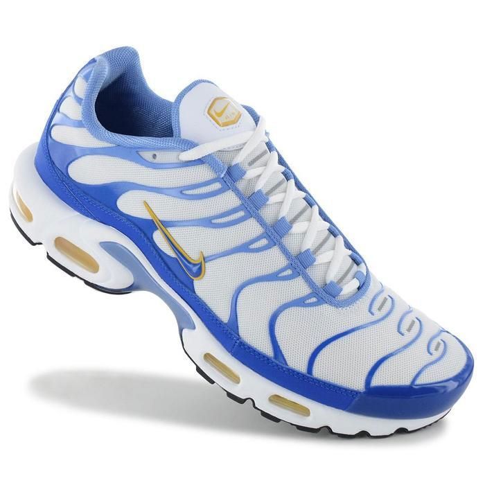 CHAUSSURES DE BASKET-BALL Nike Air Max Plus TN - Mens Sneakers Shoes White-Blue IF6224-100 ORIGINAL