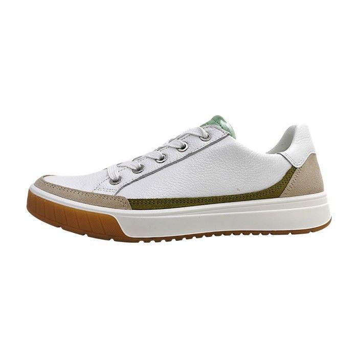 Femmes Ara chaussure à lacets sportive ROM 2.0 Textile Lacets Plat - blanc combiné 06