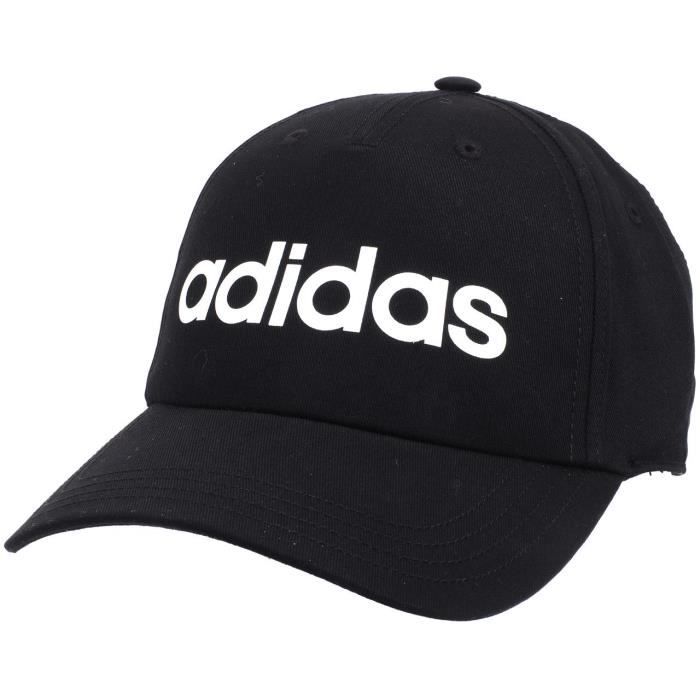 Casquette Adidas neo Daily noir blanc Logo thermocolle Sangle de reglage 100 Coton Noir blanc Cdiscount Pret a Porter