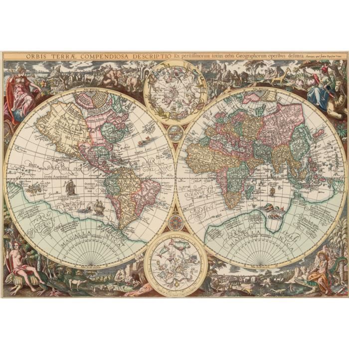Puzzle Adulte : Carte Du Monde - 1500 Pieces - Educa Collection Pays -  Mappemonde - Planisphere - Cdiscount Jeux - Jouets