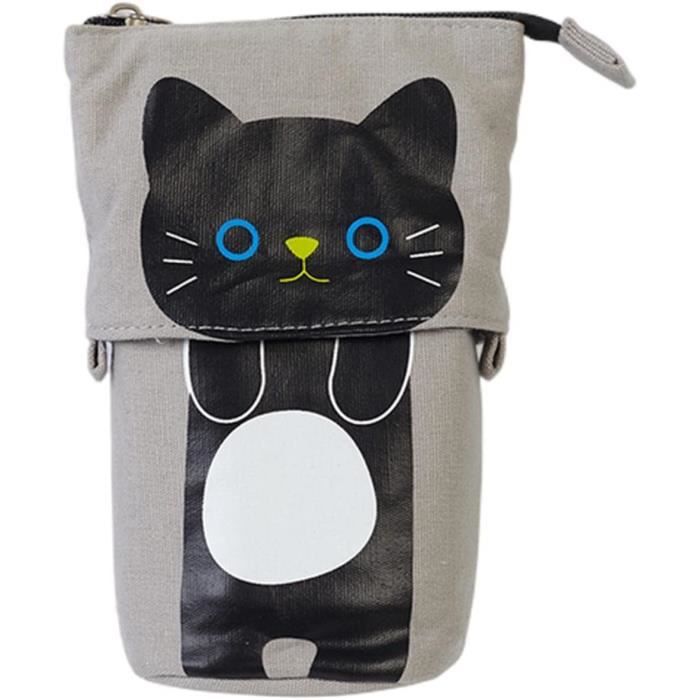 Trousse Télescopique Chat - Porte-stylo Organisateur 3 Compartiments, Pour école, Bureau, Voyage - 8