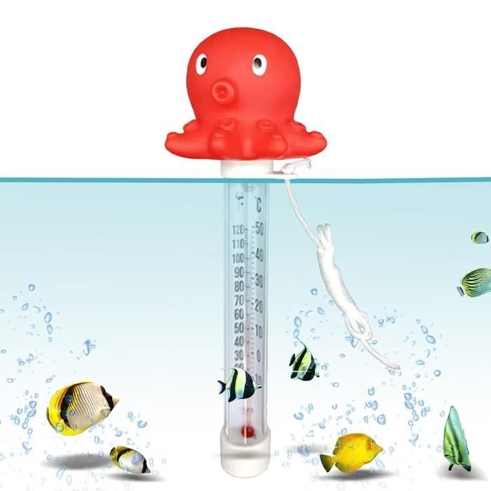 Thermomètre Numérique Bain Bébé - Affichage LED, Plage Sûre, étanche, ~7,5x3x8 Cm