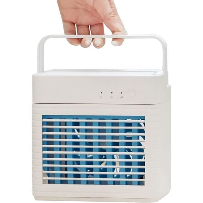 Mini Climatiseur/Rafraîchisseur D'Air Mural Portable - 6 Vitesses, Minuterie, Technologie Brume Glacée 16°C - Pour Bureau Et Chambre - 5