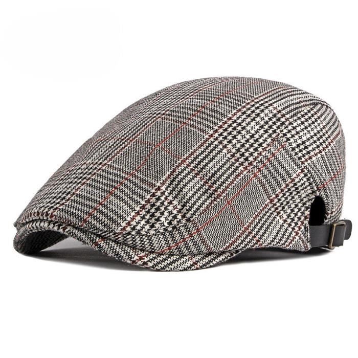 Minging Béret Femme Vintage - Polyester Élasticité - Tour De Tête 56-58cm - Style Français Élégant - Noir
