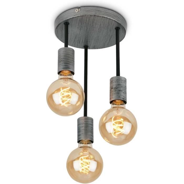 Lindby spot pour plafond Scabra, 63 cm, brun rouille, 4 lampes, métal Lindby spot pour plafond Scabra, 63 cm, brun rouille, 4 lampes, métal