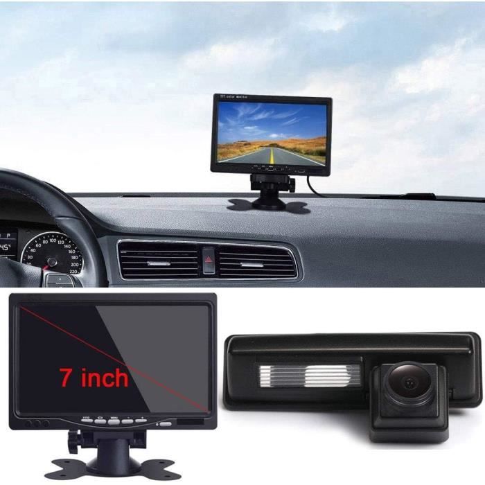 170 ° HD Caméra 1280x720p Imperméable IP69K Caméra De Recul Vision Nocturne Numéro De Plaque Éclairage De Plaque Pour BMW 1er M1 E81 E87 F20 F21 116i 118i 120i 135i 640i Mini