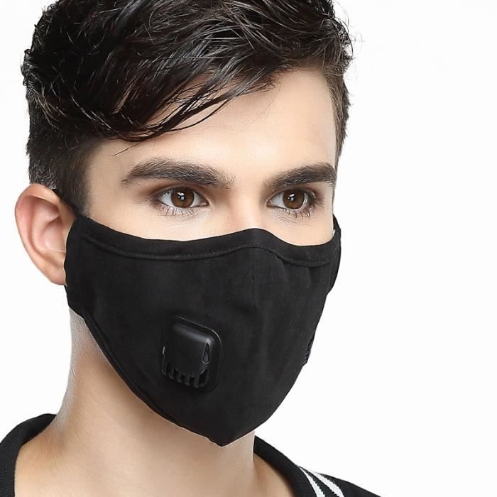 Masque anti-pollution Masque pour filtre à air Masque N95 Masque anti-poussière  pour respirateur PM2.5 Masques en coton lavables ave - Cdiscount Sport