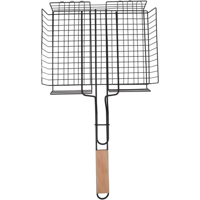 Grille Barbecue Pliable En Acier Inox - Panier Grillade Portable Pour Poisson, Légumes Et Viandes - Avec Accessoires