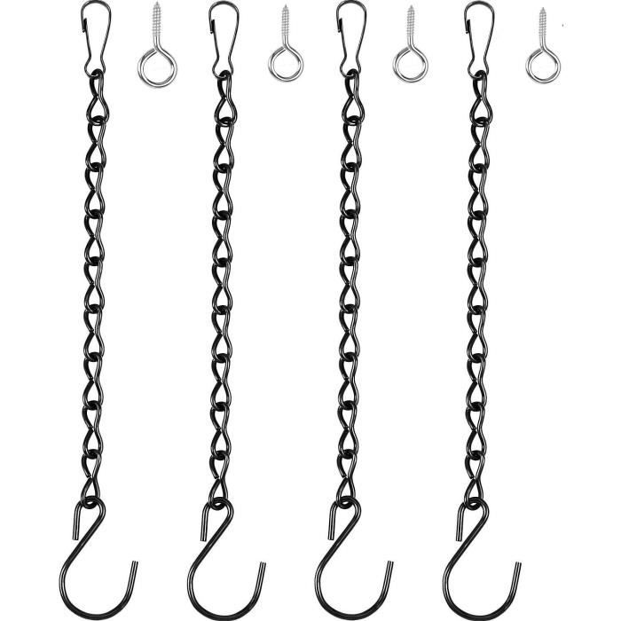 Chaine Acier Inoxydable 304 Avec Mousqueton - 2x1m - Pour Balançoires, Pneus, Animaux, Décoration - Résistante Rouille