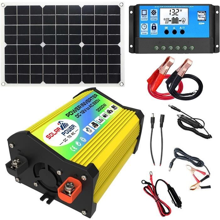 Kit de Panneaux solaires pour CampingCar,Kit Complet de Panneaux solaires pour CampingCar