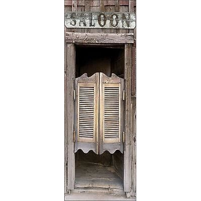 Papier peint pour porte trompe l/'oeil déco Saloon réf 203