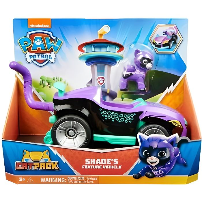 Coffret Pat Patrouille Chat Shade Voiture Transformable Set Cat pack 1  Carte offerte Vehicule 22 cm Jouet - Cdiscount Jeux - Jouets