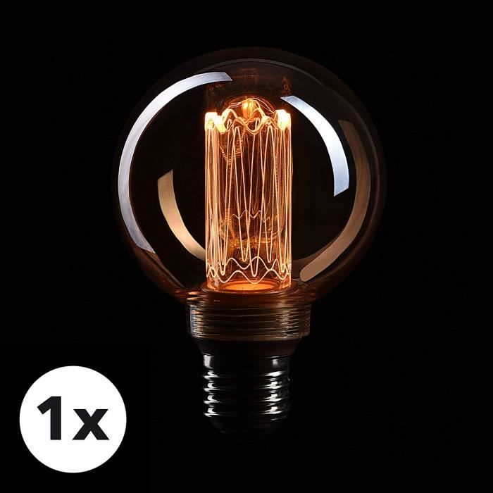 utilisable avec gradateur CROWN LED Filament de lillusion Ampoule Edison culot à vis E27 EL23 Idéal pour léclairage nostalgique 3,5W 230V 