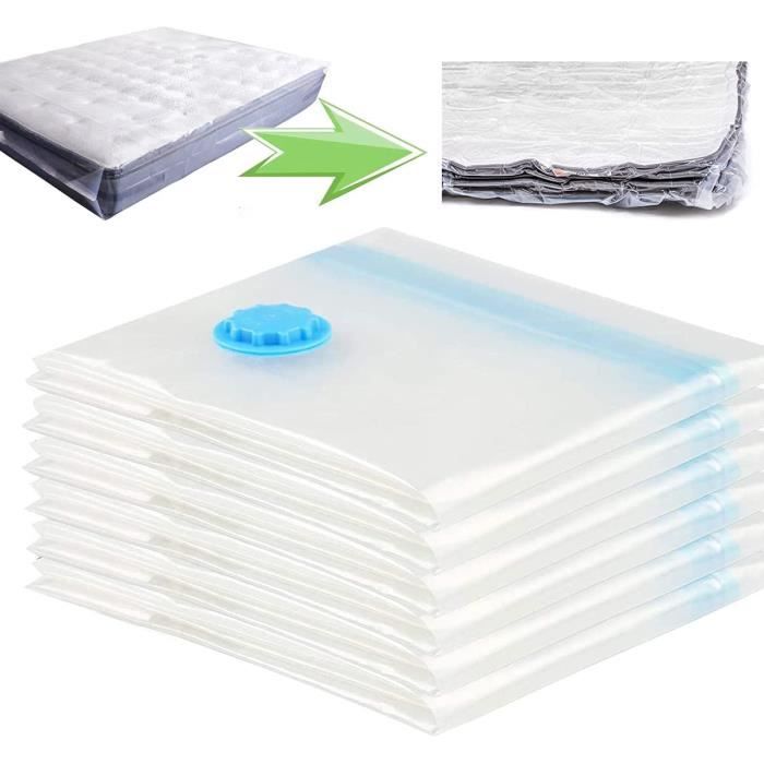 QH7 Sacs de Rangement sous Vide Lot de 6Type 60x40cm Housses de Rangement  sous Vide Voyages Réutilisables pour Matelas Literie Oreillers Vêtements :  : Cuisine et Maison