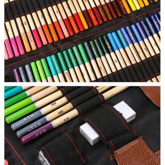 72 Meilleur Crayons de Couleurs Outils à dessin, Pencil CaseCoffret de kit dessin professionnel