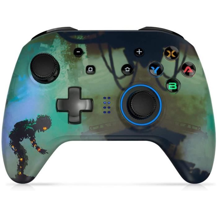 Manette Sans Fil Pour Switch & PC - Ergonomique, 6 Axes, Fonction Turbo - Livraison Gratuite