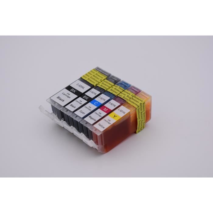 Ouguan® - 20 Cartucce D'inchiostro Compatibili Con Canon 520 5211 PGI520 CLI521 Per Canon PIXMA IP3600 IP4600 IP4700 MP540 MP550 MP560 MP620 MP630 MP640 MP980 MP990 MX860 MX870 - Foto 3