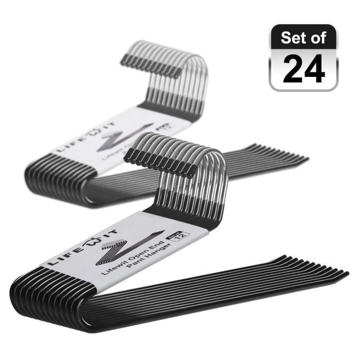 1 Pièce Cintre Floqué Antidérapant Et Sans Trace, Cintre à Pantalons à