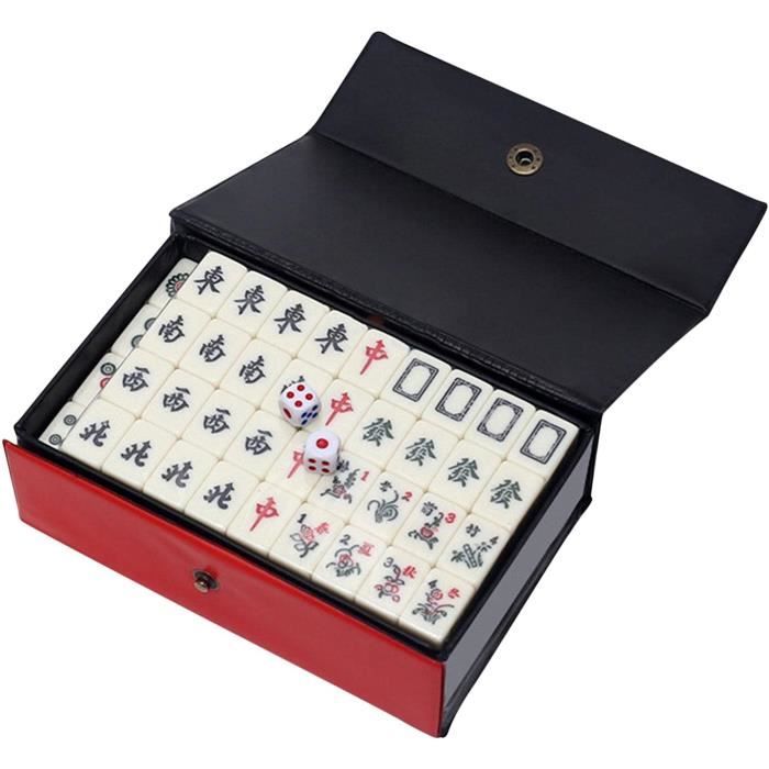 Jeu De Mahjong Rachez En Valise - 144 Tuiles, Dés, Bâtons, Racks (occasion)