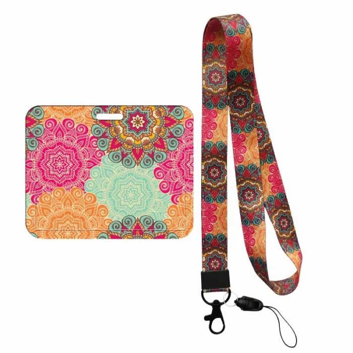 Porte-badge Avec Lanière Transparente En Plastique ABS Pour Porte