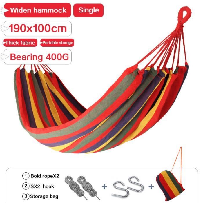 Hamac En Nylon, Hamac De Camping Confortable Hamac Extérieur