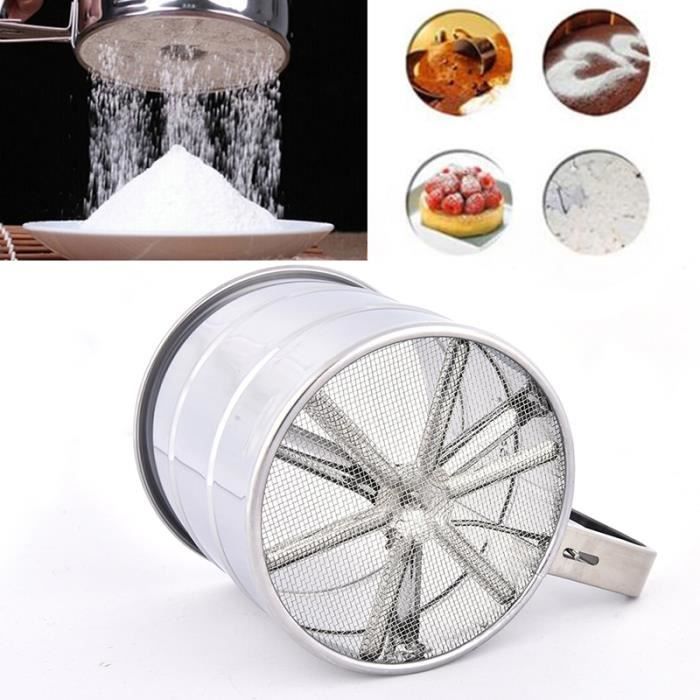 SOLUSTRE Passoire Cuisine Inox Maille Fine Écumoire Araignée