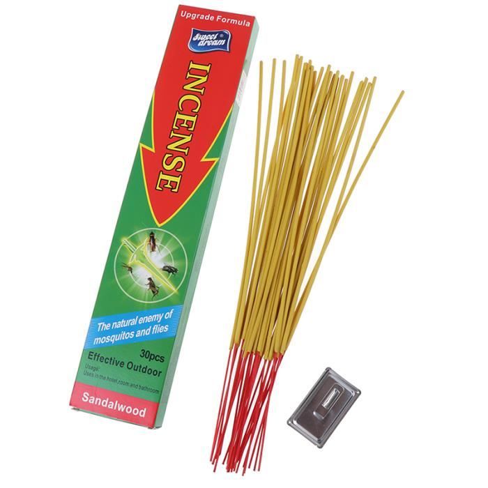 Lot de 30 pièces d'encens antimoustiques en Fiber naturelle, bâton — free download