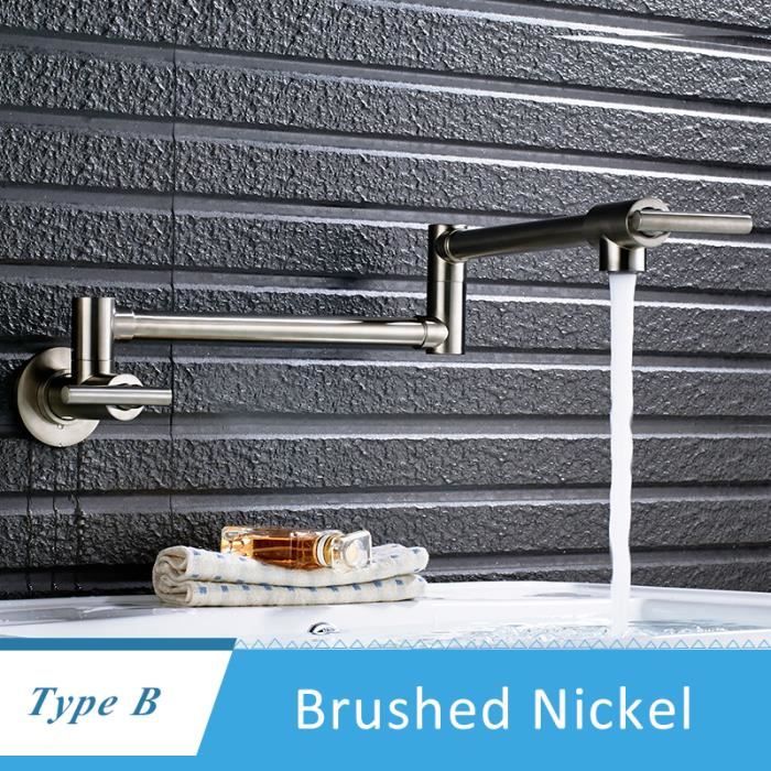 Riloer Robinet De Cuisine Pliable En Cuivre - Robinet De Lavabo Rotatif