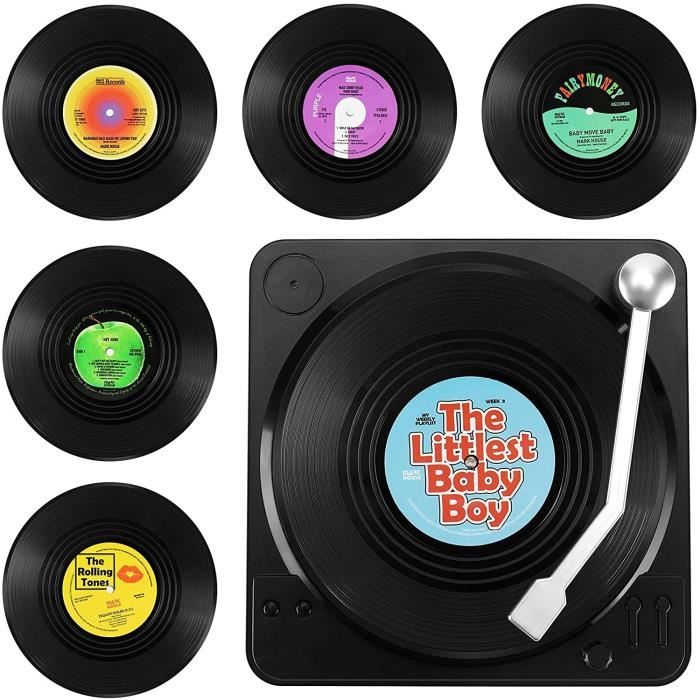 Lot de 6 dessous de verre vinyle Equateur