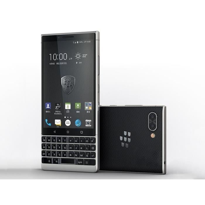 BlackBerry KEY2 6+128GB Silver Dual SIM Cdiscount Téléphonie