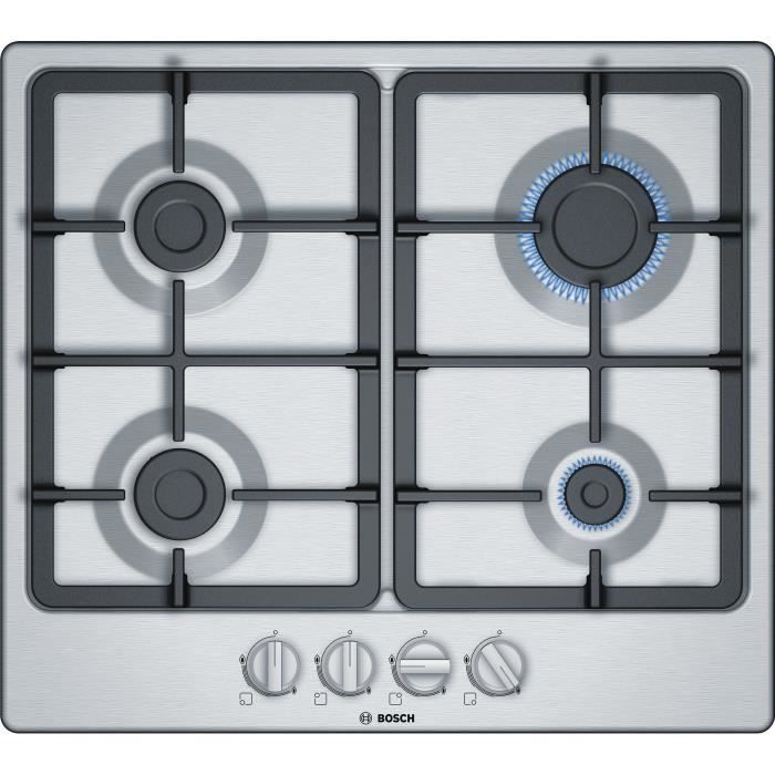 Plaque gaz 4 feux encastrable - Klarstein - 60 cm - tables de cuisson acier  inox - plaque de cuisson gaz - cuisinière - noir - Cdiscount Electroménager