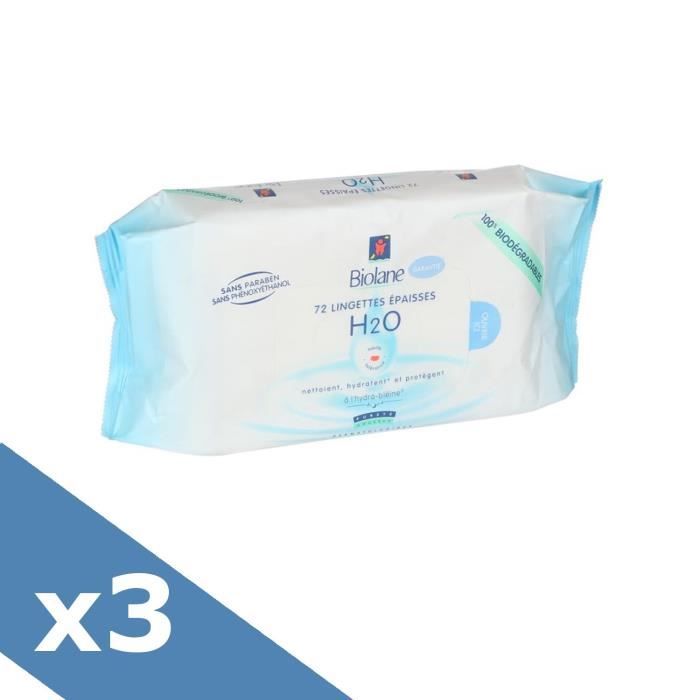 Lingettes épaisses H2o