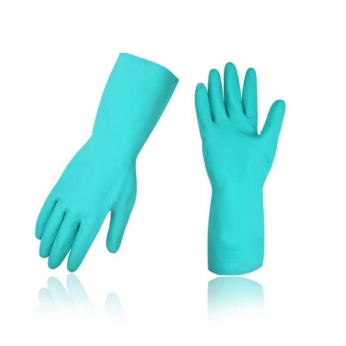 Gants De Travail Longs Imperméables En Nitrile - Taille M/L/XL Unisexe Pour Nettoyage, Cuisine, Jardin