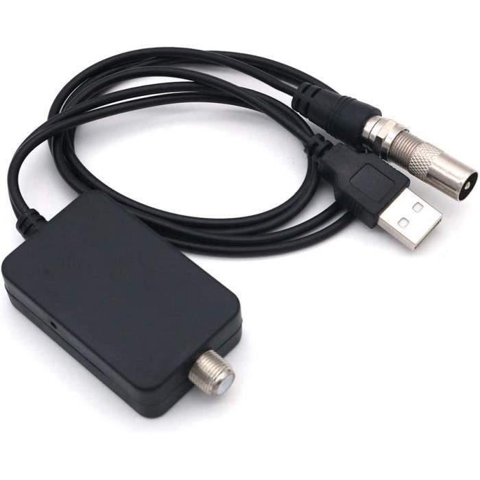 Lot 4 Amplificateurs Signal Antenne TV HDTV 32dBi – USB Alimenté – Intérieur/Extérieur – HD FM DVB-T2 4K Compatible