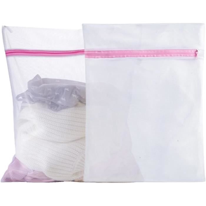 Pack De 4 Filets à Linge Avec Zip - Protège Vêtements Machine à Laver - Anti-enchevêtrement, 2 Tailles Incluses
